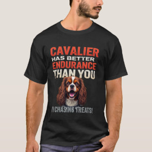 Camiseta Gimnasio Divertido para Perros Cavalier King Charl