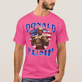 Camiseta Gimnasio Donald Pump Divertido entrenamiento Fitne