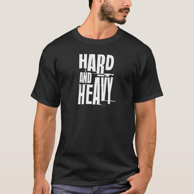 Camiseta Gimnasio Duro Y Pesado De Los Hombres Entrenamient (Anverso)