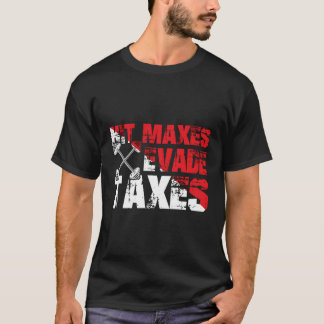 Camiseta Gimnasio Entusiasta Humor Evade Impuestos