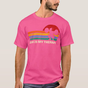 Camiseta Gimnasio Es Mi Terapia Frases De Entrenamiento Cit