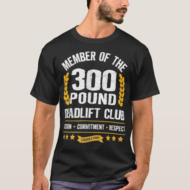 Camiseta Gimnasio Femenino de 300 libras en el Club Deadlif (Anverso)