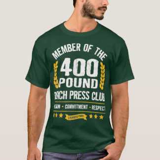 Camiseta Gimnasio Femenino De 400 Libras Bench Press Club