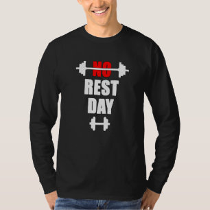 Camiseta Gimnasio fitness culturismo sin descanso deporte f