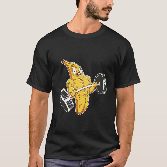 Camiseta Gimnasio Fitness Workout Banana Lifting Peso (Anverso)