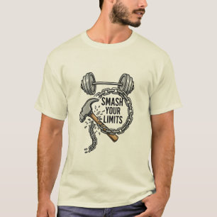 Camiseta Gimnasio - Fuerza, potencia, sin límites