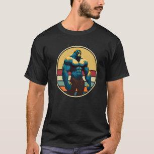 Camiseta Gimnasio Gimnasio Gorilas de mono Weightlif