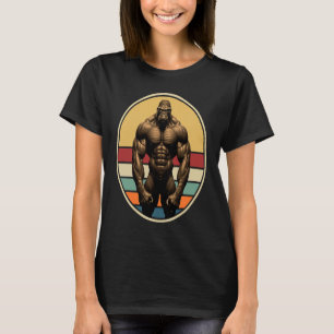 Camiseta Gimnasio Gimnasio Gorilas de mono Weightlif