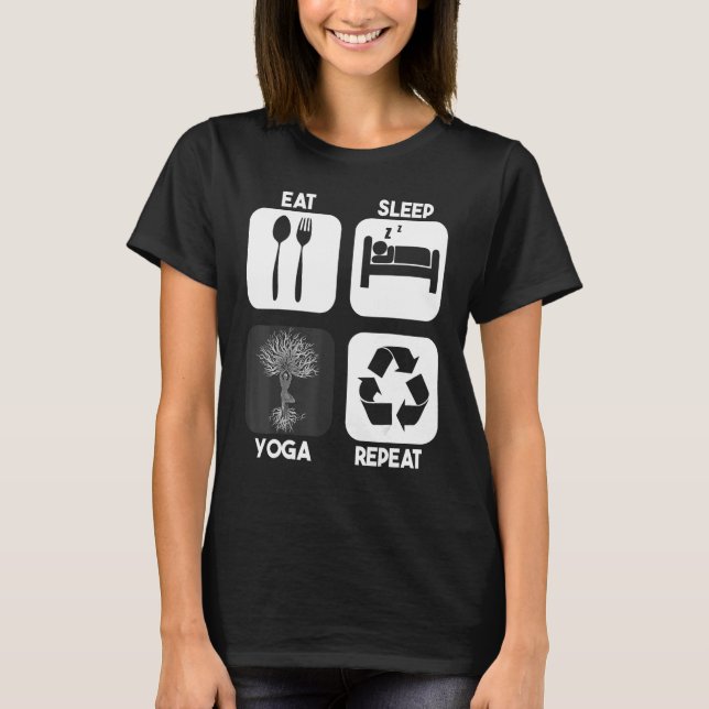 Camiseta Gimnasio Gimnasio Meditación Ejercicio de entrenam (Anverso)