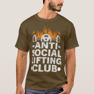 Camiseta Gimnasio Gracioso Anti-Club De Elevación Social Fi