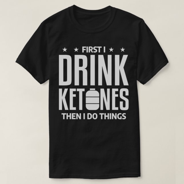 Camiseta Gimnasio Gracioso Ketones Ketosis Cita Ketogénica  (Diseño del anverso)