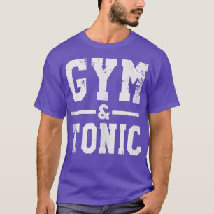 Camiseta Gimnasio Gracioso Y Bebidas De Fitness Tónico 110