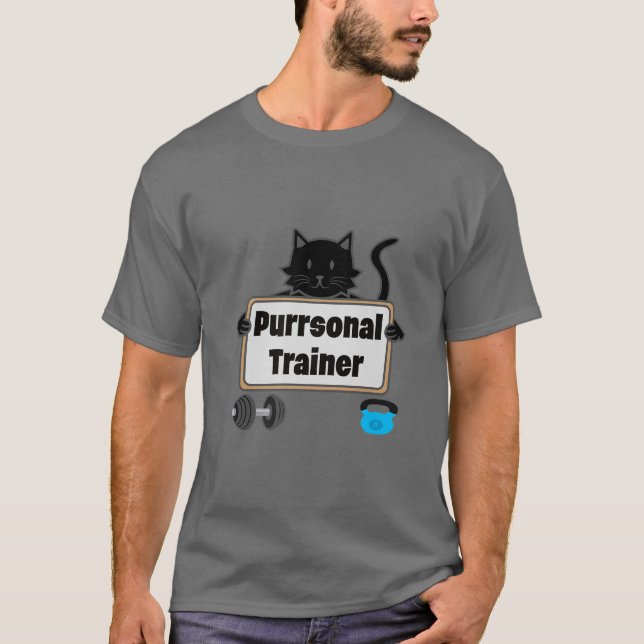 Camiseta Gimnasio Gym entrenador personal ejercicio fitness (Anverso)