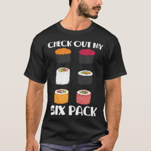 Camiseta Gimnasio japonés de marisco con Sushi Six Pack