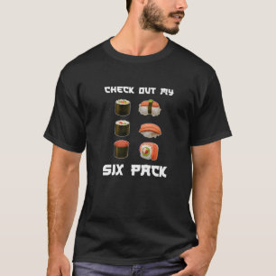 Camiseta Gimnasio japonés Sushi Amante Anime Figura Fideos 