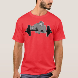 Camiseta Gimnasio Koala Bear Workout y Levantamiento de Pes