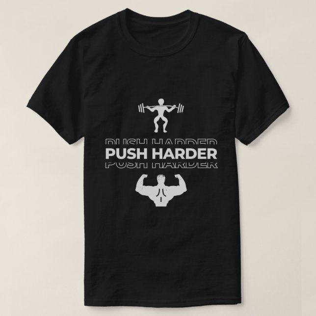 Camiseta Gimnasio más duro (Diseño del anverso)
