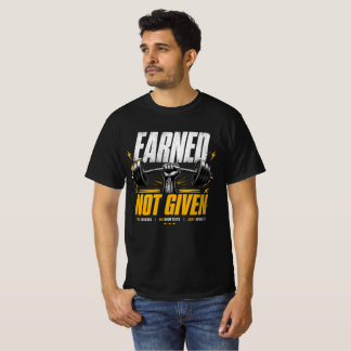 Camiseta Gimnasio Motivación Pesas Ganado No Dado