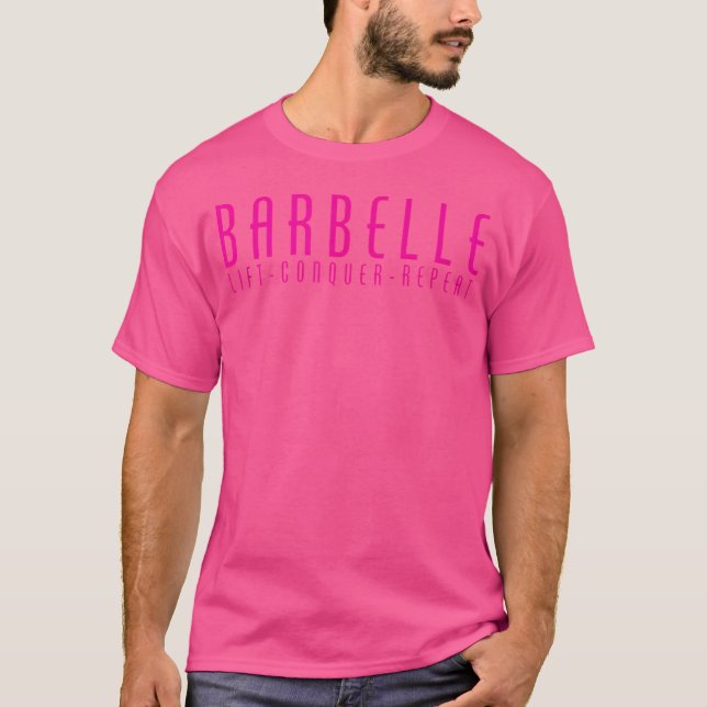 Camiseta Gimnasio Motivacional De Las Mujeres De Barbelle B (Anverso)