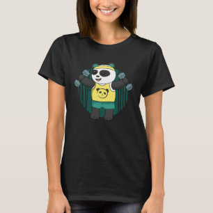 Camiseta Gimnasio Músculo Panda Oso Arbusto Espíritu Animal