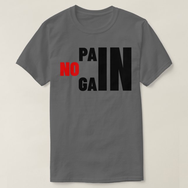 CAMISETA GIMNASIO NO DOLOR NI GANANCIA EN LA CAPACITACIÓN D (Diseño del anverso)