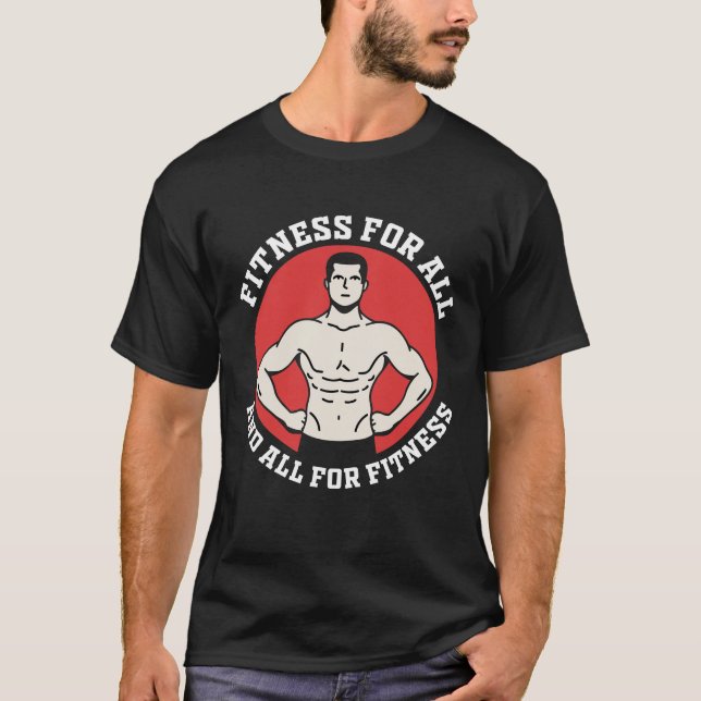 Camiseta Gimnasio para todos, y todo para el fitness. (Anverso)