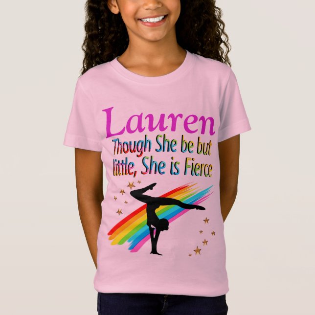 CAMISETA GIMNASIO PERSONALIZADO ADORABLE PEQUEÑO PERO FEROS (Anverso)