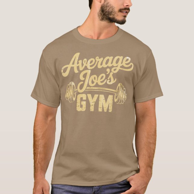 Camiseta Gimnasio promedio de Joe (Anverso)