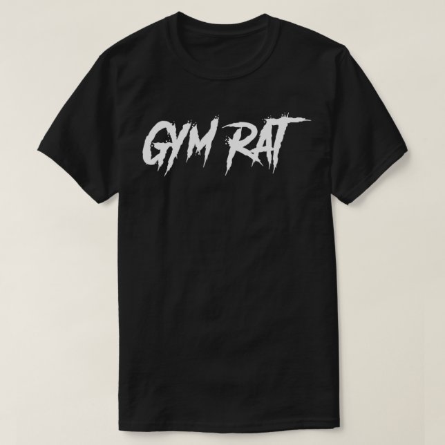 Camiseta Gimnasio Rat Regalos Hombres Ropa Hustelan Graffit (Diseño del anverso)