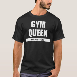 Camiseta Gimnasio Reina gana motivación para la construcció