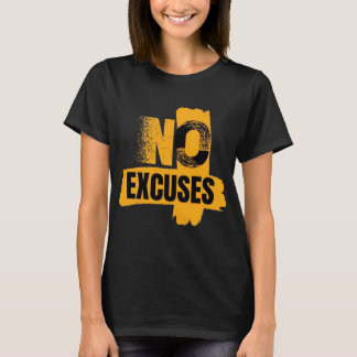 Camiseta Gimnasio sin excusas gráfico – Estilo de pincelada