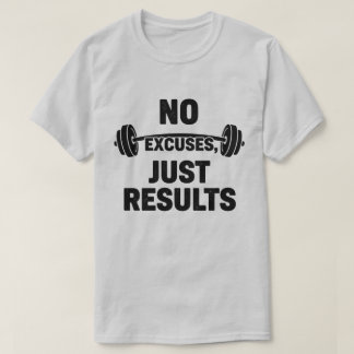 Camiseta Gimnasio Sin Excusas Sólo Resultados