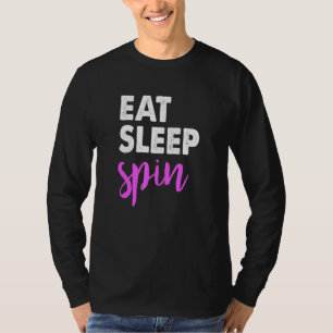 Camiseta Gimnasio Sleep Spin Saym Sayings Clase Spinning