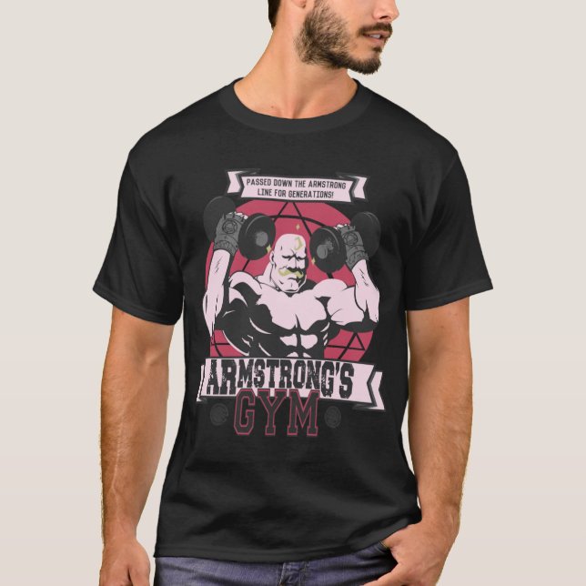Camiseta Gimnasio Strong Arm vintage (Anverso)