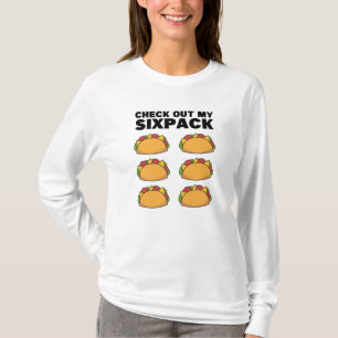 Camiseta Gimnasio Taco Six Pack Fun Mexicano