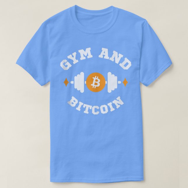 Camiseta Gimnasio Y Bitcoin Gym Bodybuilding Fitness Fun Cr (Diseño del anverso)