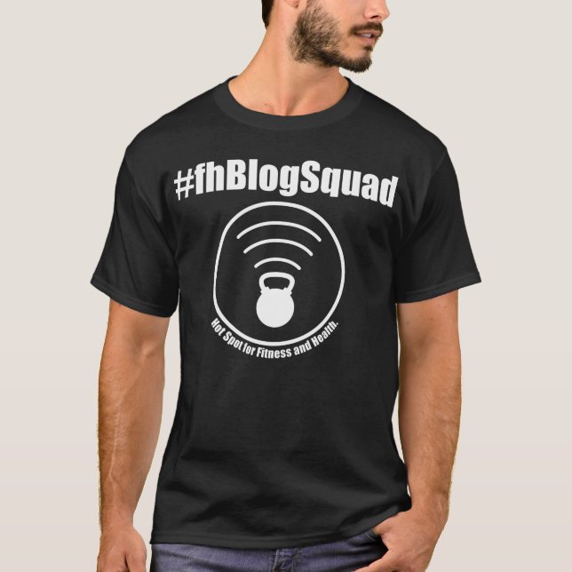 Camiseta Gimnasio y Escuadrón de Blogs de Salud (Anverso)