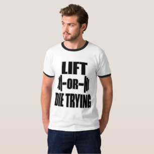CAMISETA GIMNASIO Y FISICOCULTURISMO LEVANTA O MUERE INTENT