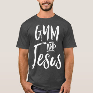 Camiseta Gimnasio Y Jesús Ejercicio Cristiano Ejercicio De 