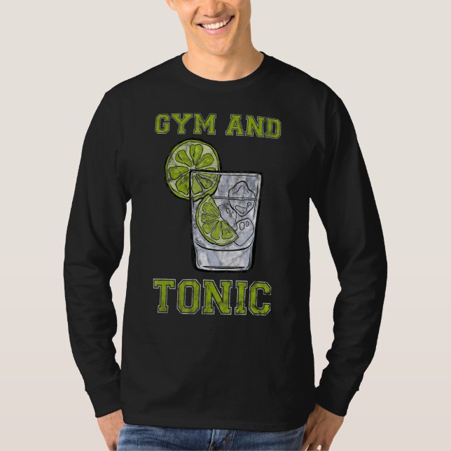 Camiseta Gimnasio Y Tonic Gin Booze Bar (Anverso)