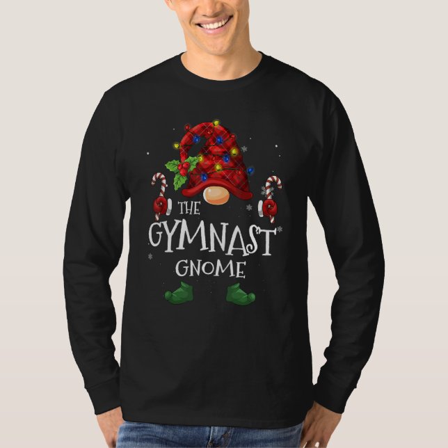 Camiseta Gimnast Gnome Búfalo Plantado Luz de Árbol de Navi (Anverso)
