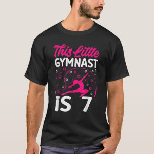Camiseta Gimnast Lover 7 cumpleaños Gimnasia de 7 años