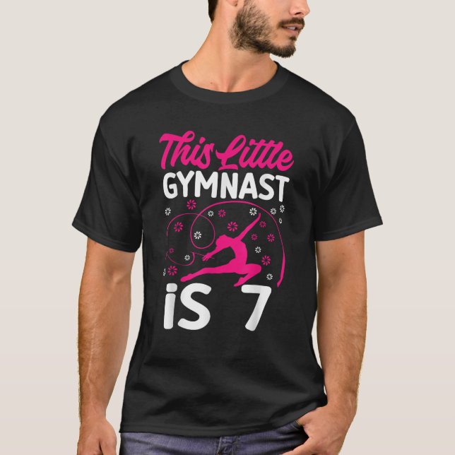Camiseta Gimnast Lover 7 cumpleaños Gimnasia de 7 años (Anverso)