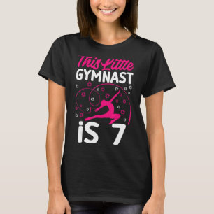 Camiseta Gimnast Lover 7 cumpleaños Gimnasia de 7 años
