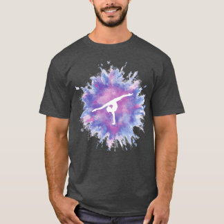 Camiseta Gimnast Rainbow Explosion Pink Blue