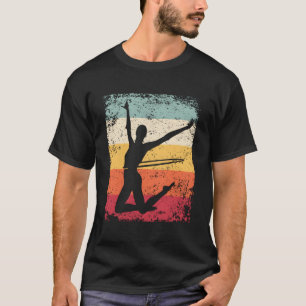 Camiseta Gimnasta Con Chicas De Hoop Niños Gimanes Rítmicos