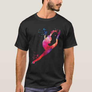 Camiseta Gimnasta con chicas de suelo gimnasia rítmica para