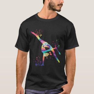 Camiseta Gimnasta Con Clubes Chicas Niños Gimnasia Rítmica