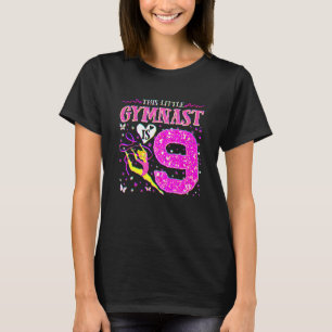 Camiseta Gimnasta de 9 años 9 cumpleaños Gimnasia tambalean