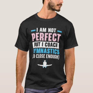 Camiseta Gimnasta de entrenador gimnástico tambaleante retr